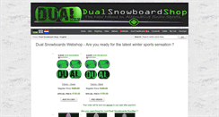 Desktop Screenshot of dualsnowboardshop.com