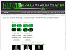 Tablet Screenshot of dualsnowboardshop.com